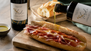 bocadillo de jamon con aceite